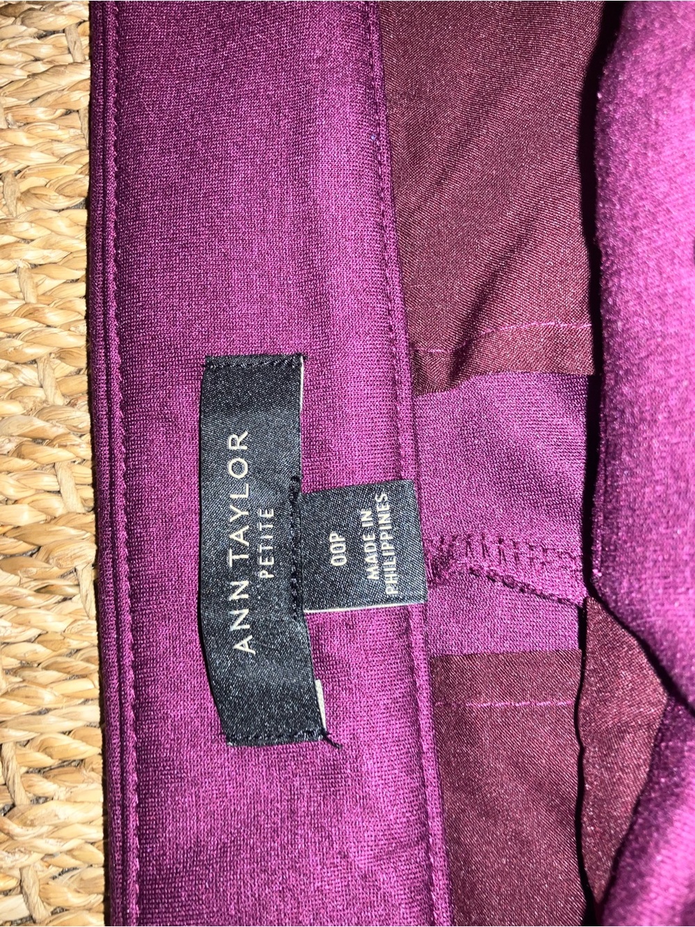Ann Taylor Petite High-Rise Jeans - Plum